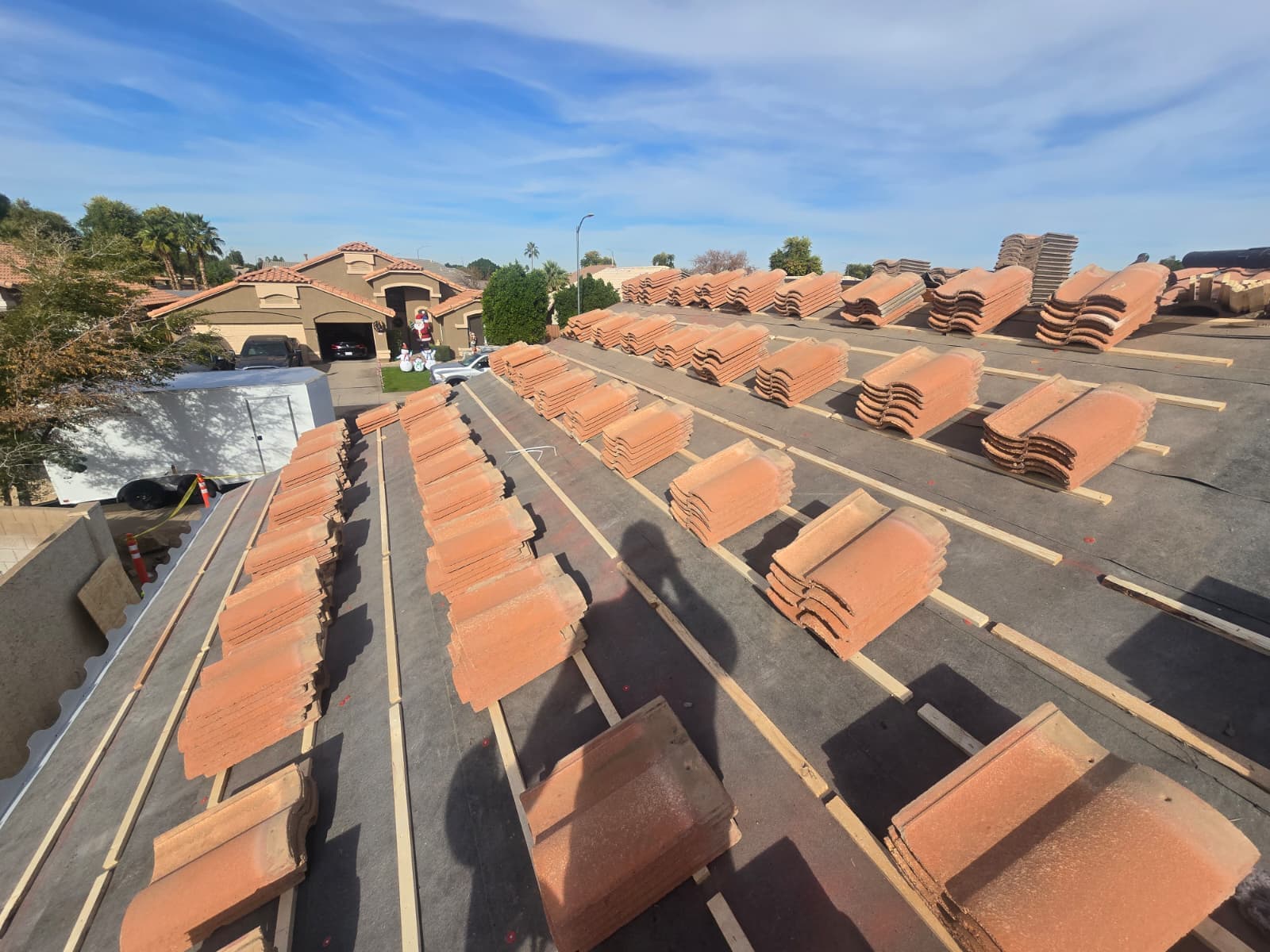 Roof repair job finished by XRP Roofing in the Phoenix metro
