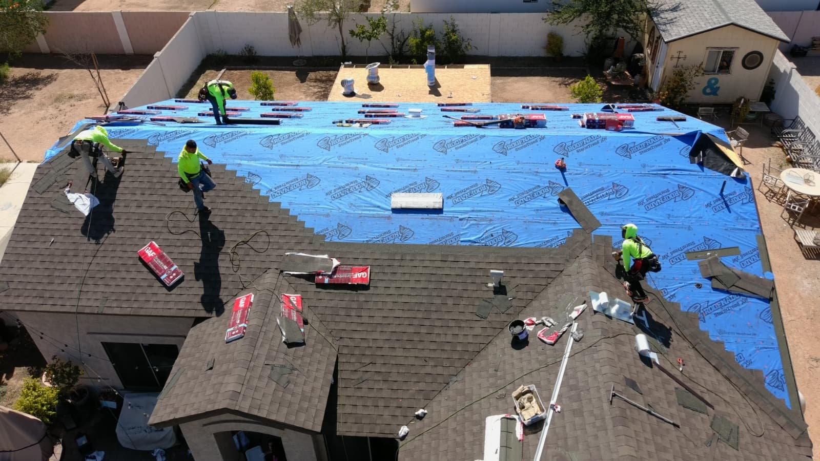 Metal roofing project completed by XRP Roofing Phoenix AZ